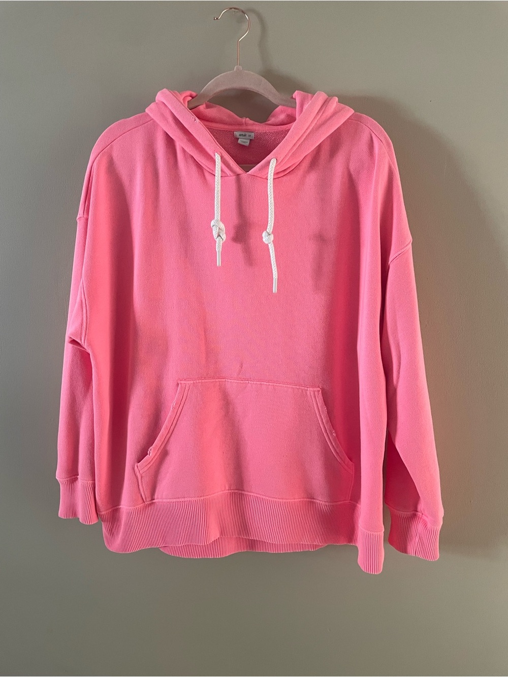 Women's Pink Pullover Hoodie Sweater
